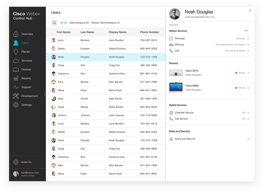 Cisco Webex Control Hub