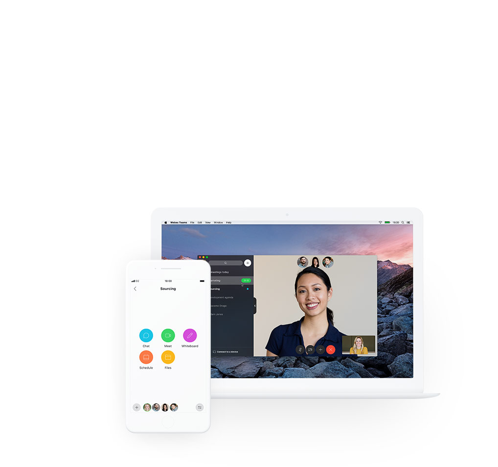 Cisco Webex Teams App on any device