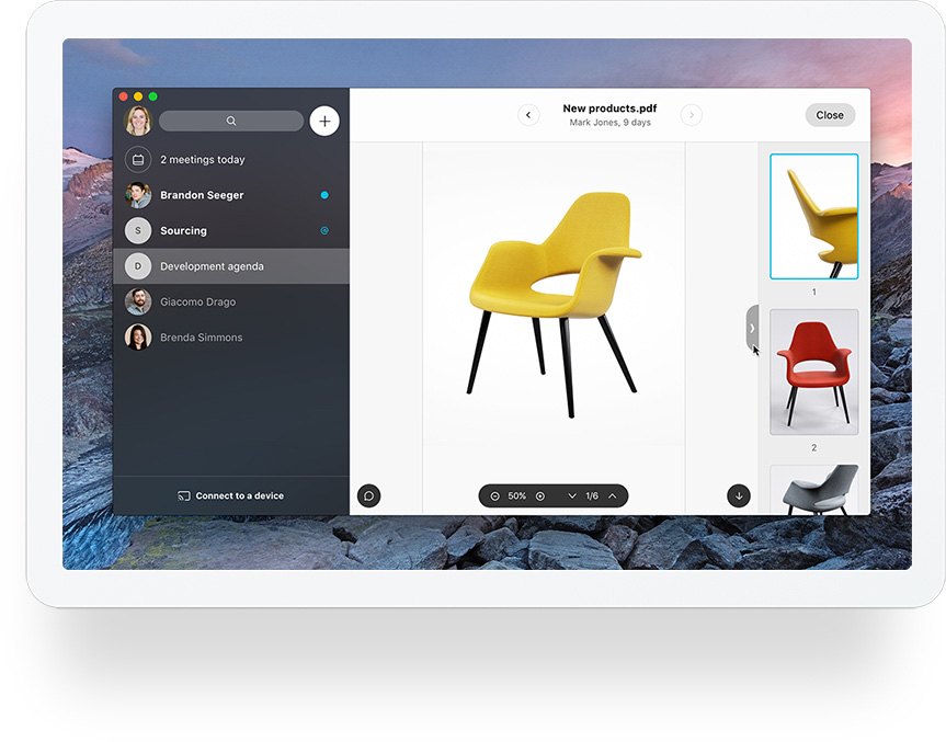 Share files with Cisco Webex Teams App on your devices